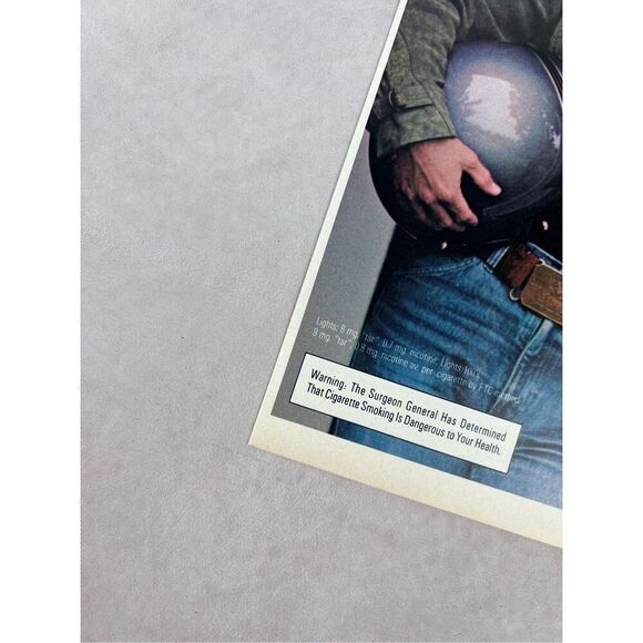 Vintage Lucky Strike Cigarettes Light My Lucky Vintage 1984 Magazine Ad - Picture 5 of 6